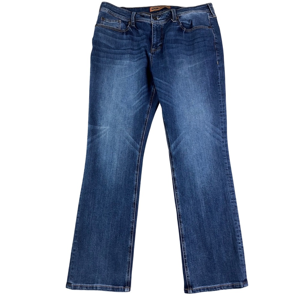 Seven7 Mens Premium Denim Jeans 38x31* Slim Straight Fit Medium Wash Stretch